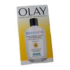 Olay Complete Lightweight Lotion SPF 15 Sensitive Skin 4‎ oz Fragrance Free